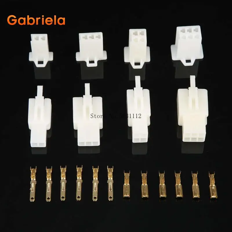 40 Set/380Pcs Auto Electrical 2.8mm 2/3/4/6P Pin Wire Connector Mayitr Male Female Cable Terminal Connectors Kit for Car Motor