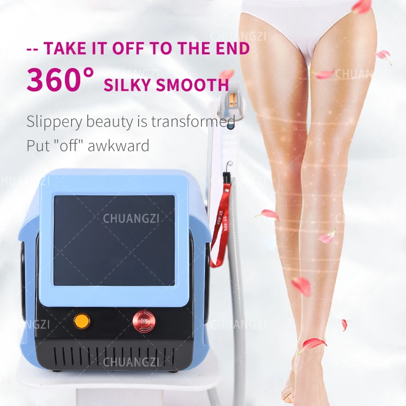 

Diode Laser Hair Removal Machine 3 Wavelength 755nm 808nm 1064nm 2000W Painless Permanent Hair Remover with CE