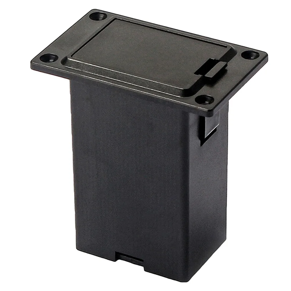 Plastic 9V Battery Holder Box Compatible with For Acoustic Guitar and Bass Replacement No Wire Inside Easy Battery Replacement