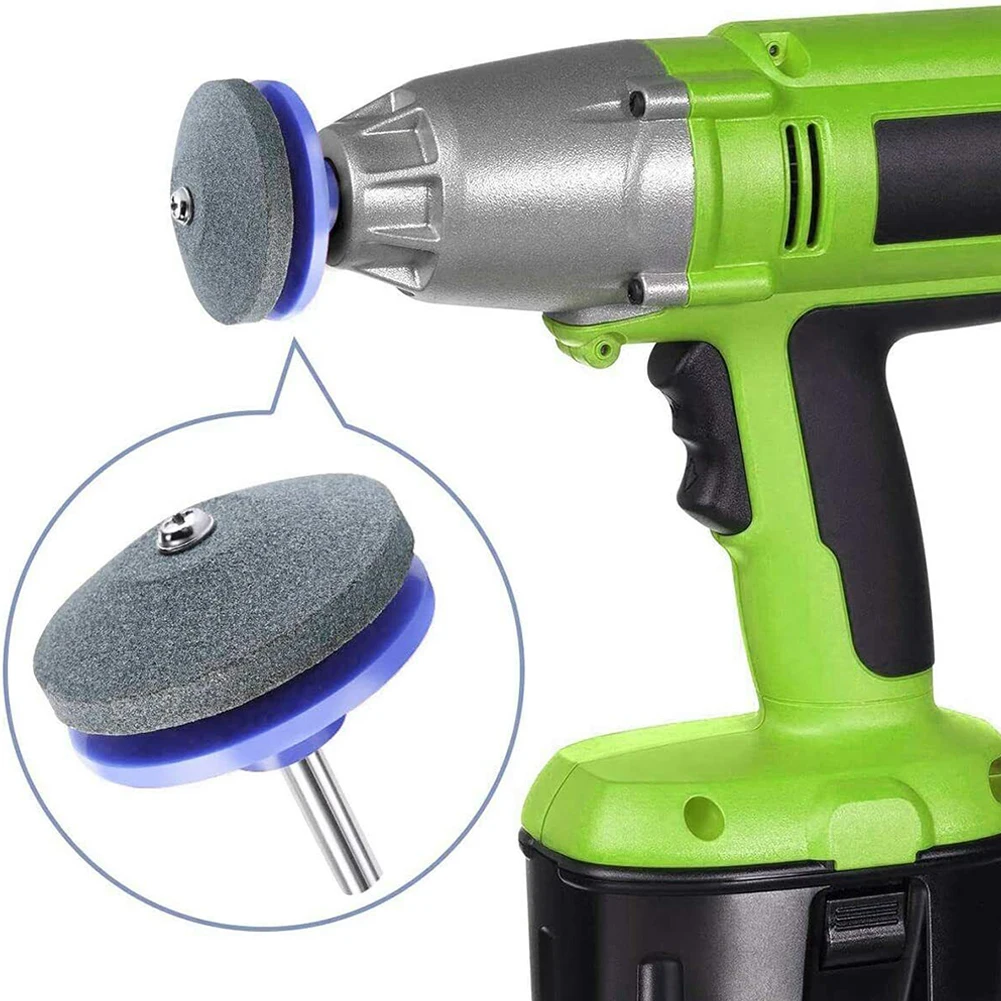 Lawnmower Sharpener Hand Electric Rotary Drill Grinding Wheel Whetstone Cutter Grinding Stone Wind Electric Knifes Sharpener