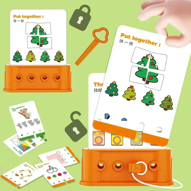 Jouets Montessori pour enfants, entraînement à la pensée logique, jeu de déverrouillage, verrouillage Cognitif, cadeau éducatif précoce pour enfants