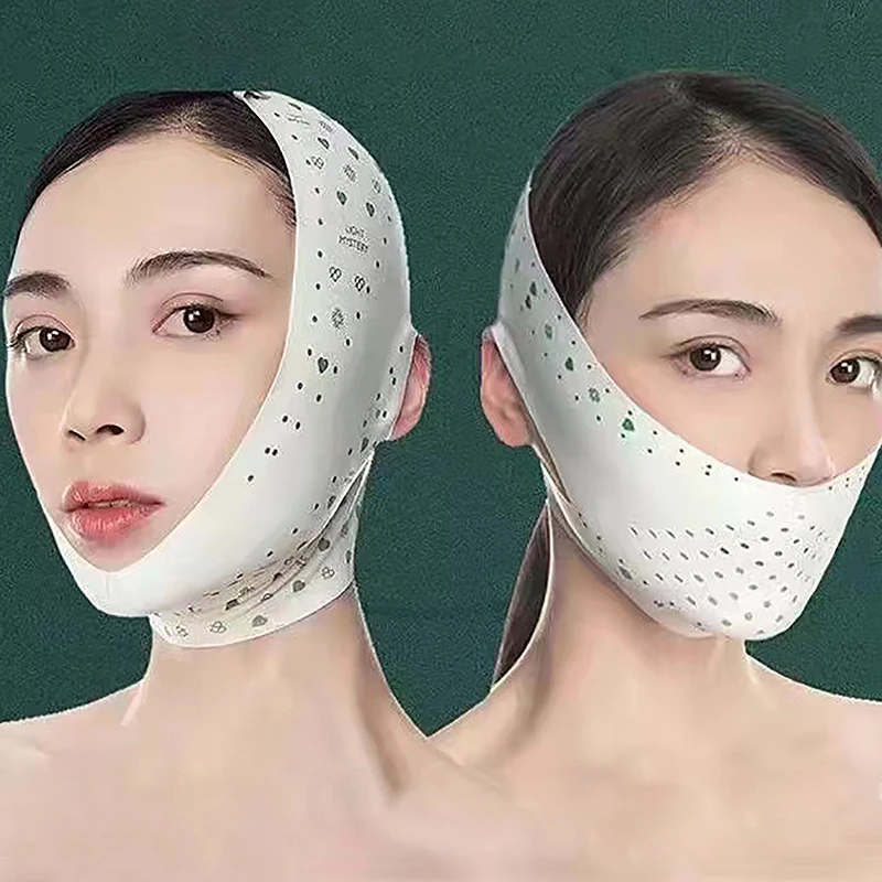 Bandage facial respirant en V, 1 pièce, bande qualifiée ale, joue, lifting, anti-déformable, masque fin, SAP, double ruisseau, v-line, saillant