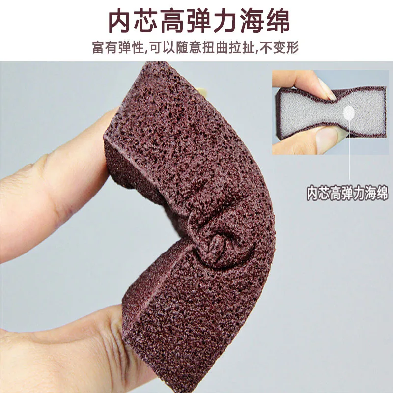 10/1pc Sponge Eraser Brush Rust Remover Brush Dish Pot Cleaning Brush Sponge Emery Descaling Clean Rub Pot Kitchen Tools Gadgets