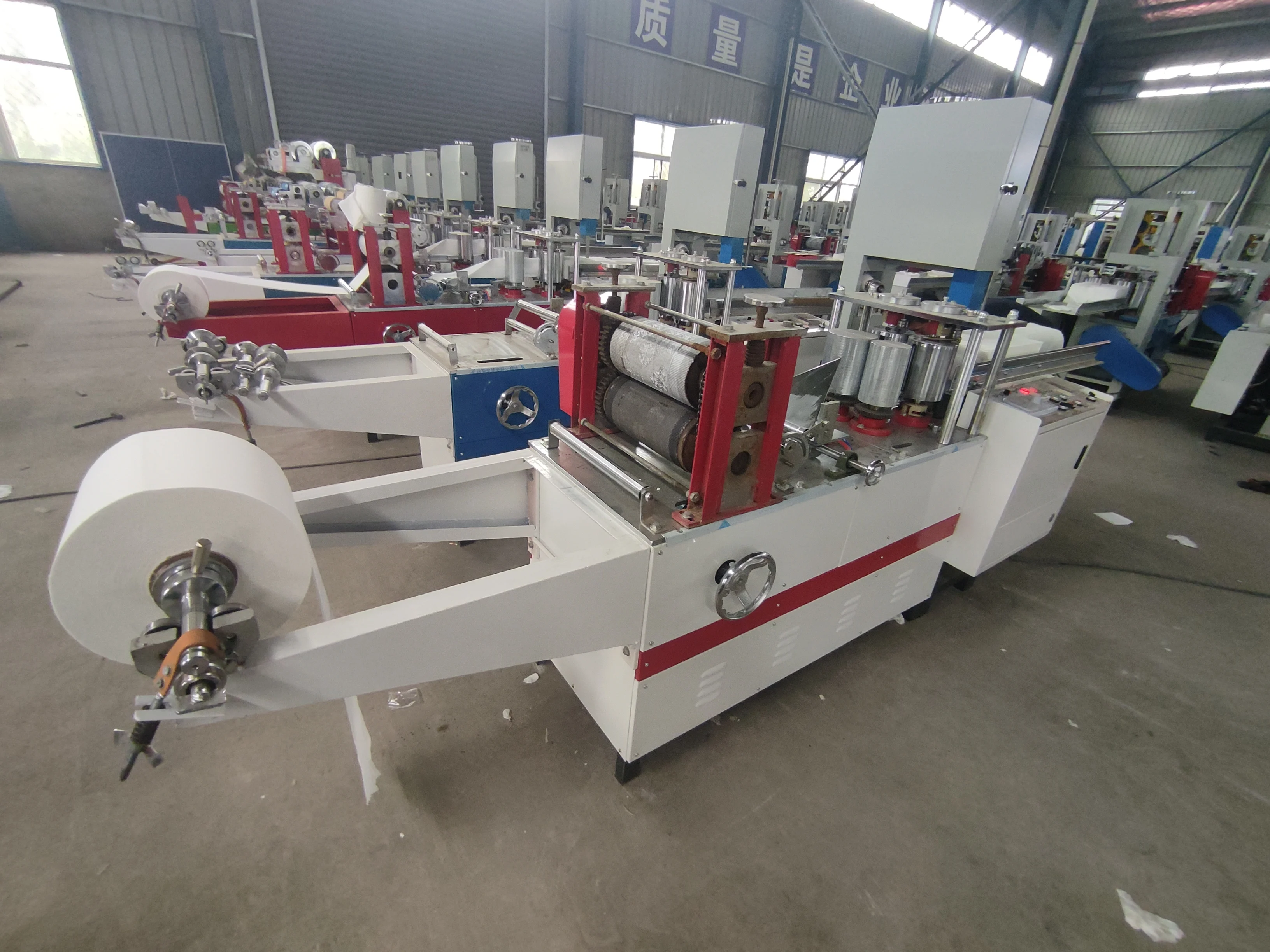 High-Speed Fully Automatic Embossed Paper Towel Production Machine for Commercial Napkin Making