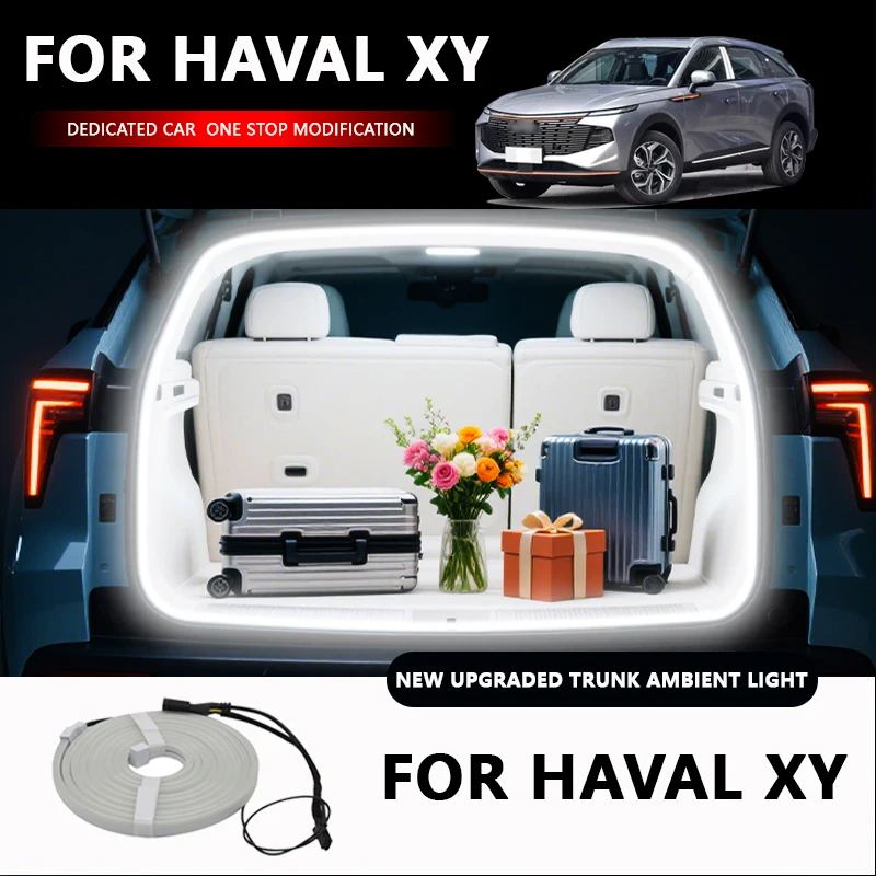 

FOR HAVAL XY Rear Trunk LED Light Bar Strips Trunk Interior Decorative Lamp Strip Luggage Atmosphere Light