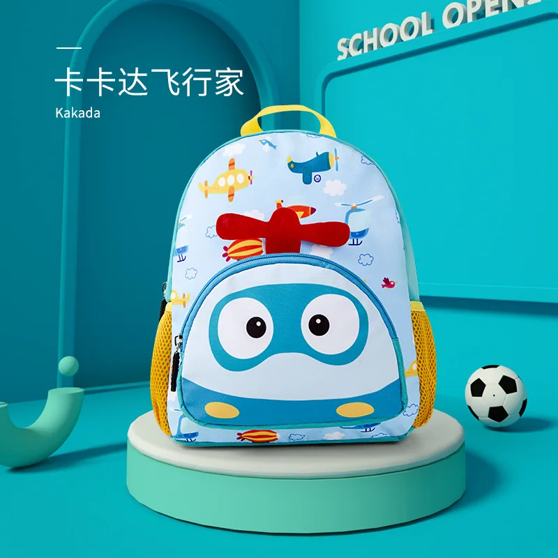 Cute Cartoon Kindergarten SchoolBags Breathable Straps Fashion Children\'s Backpack Outdoor Lightweight Travel Bag for Girls Boys