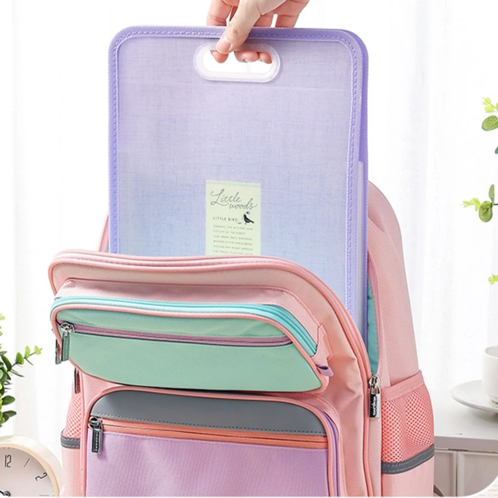 Carpetas expandibles portátiles japonesas KOKUYO, bolsa de archivos de oficina, inserto transparente multicapa A4, almacenamiento de papel para exámenes de estudiantes, papelería