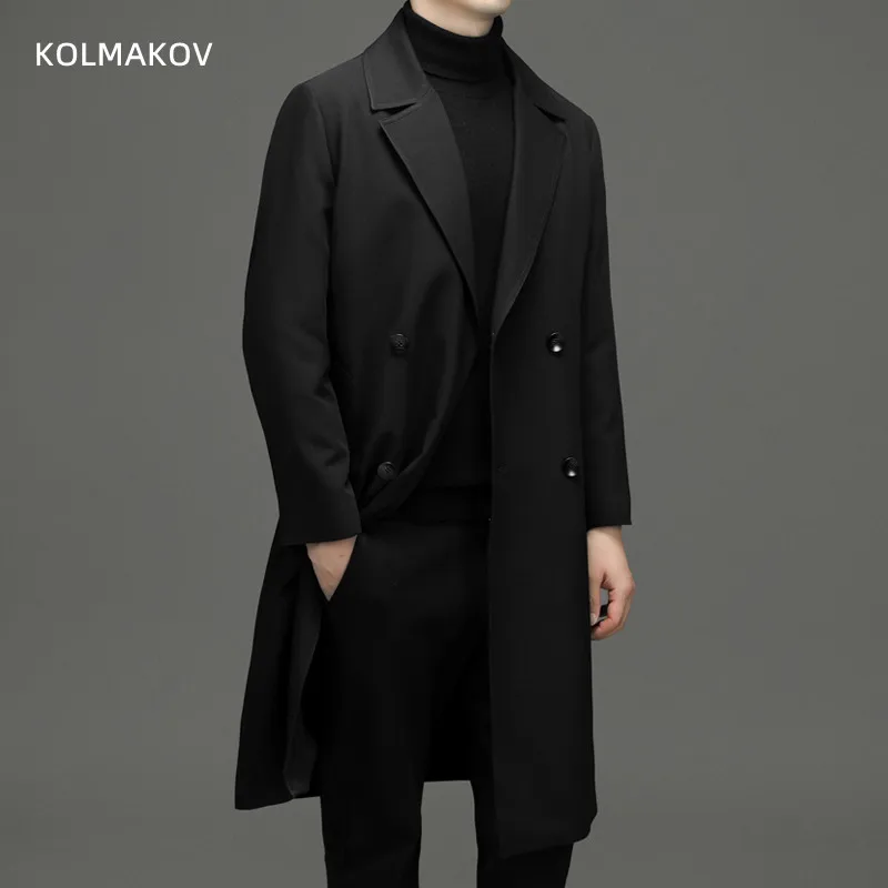 

2022 winter Long style coat mens High quality casual thicken trench coat,fashion jackets men,Men's Clothing jackets size M-XXXL