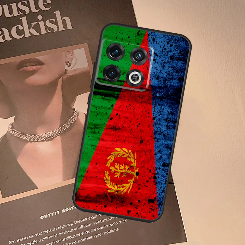 إريتريا العلم الحال بالنسبة OnePlus 9 10 Pro 10T 8T 15 13 12 11 13T 13R 12R Nord CE 5 2 3 4 Lite N20 N30 غطاء #2