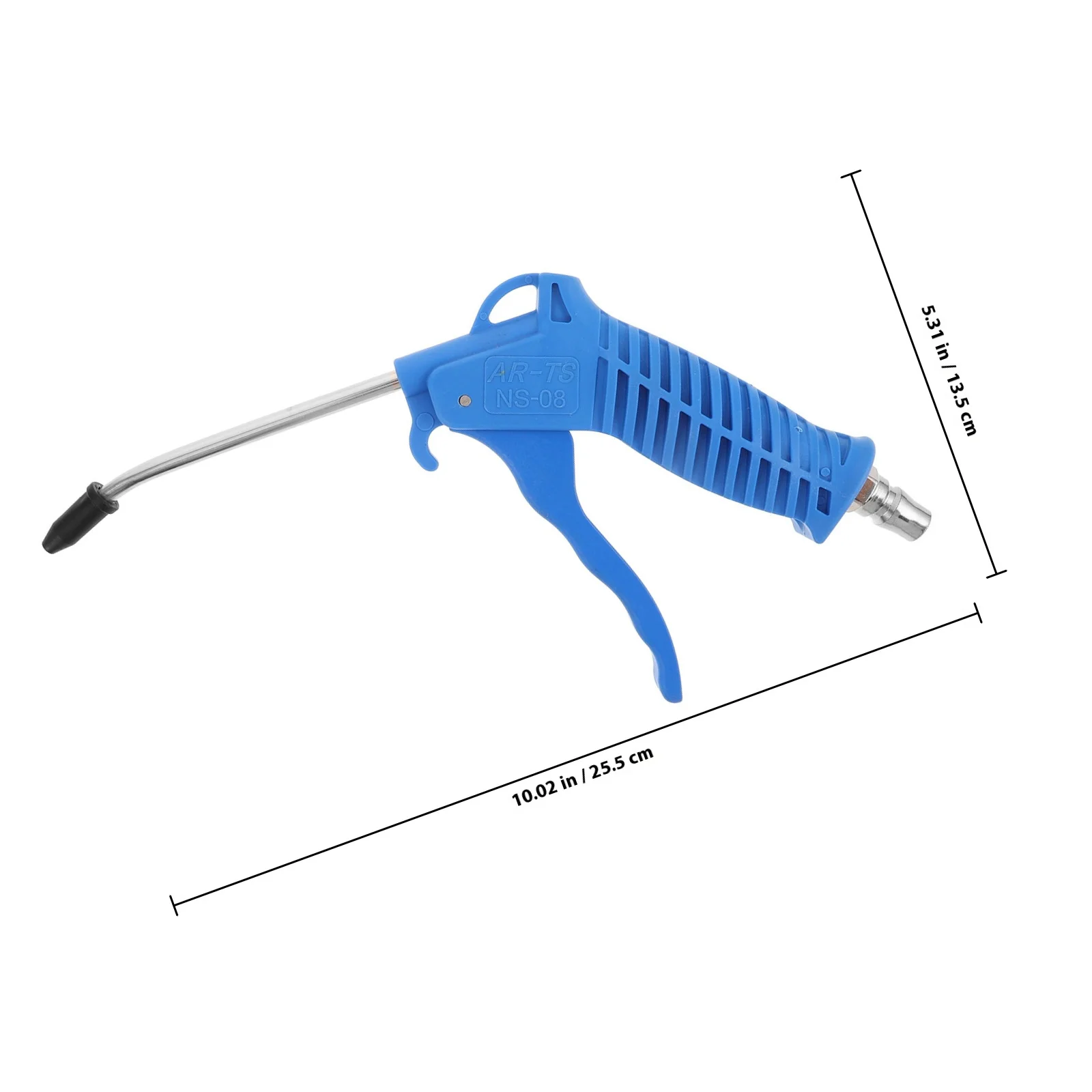 طقم منفضة منفاخ الهواء الهوائي مع فوهة ممتدة لإزالة الغبار الصناعي ضاغط الهواء عالي الضغط #6