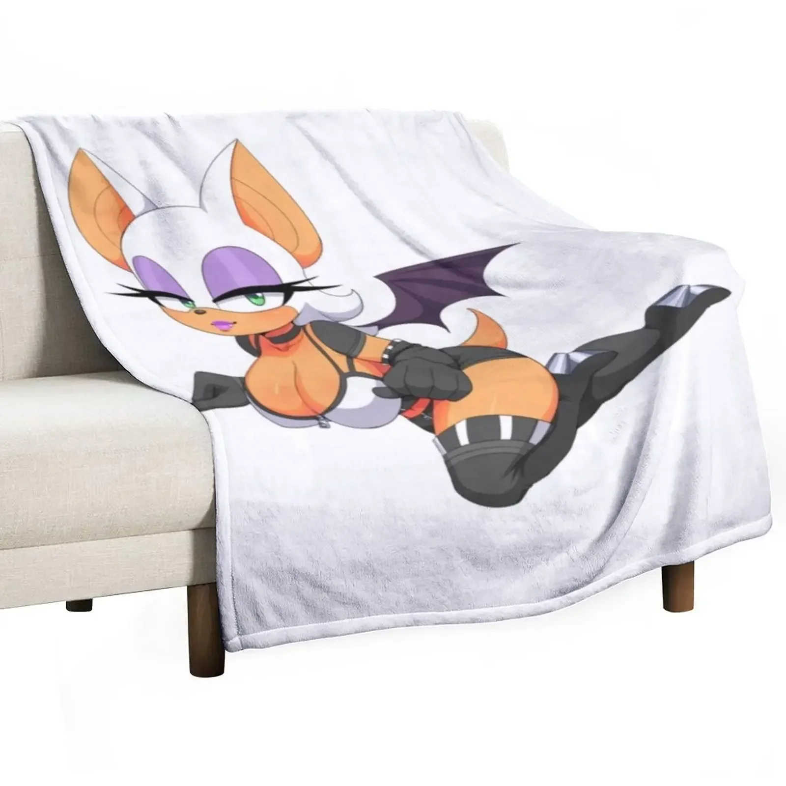 

Rouge the bat Throw Blanket Personalized Gift Tourist for sofa Blankets