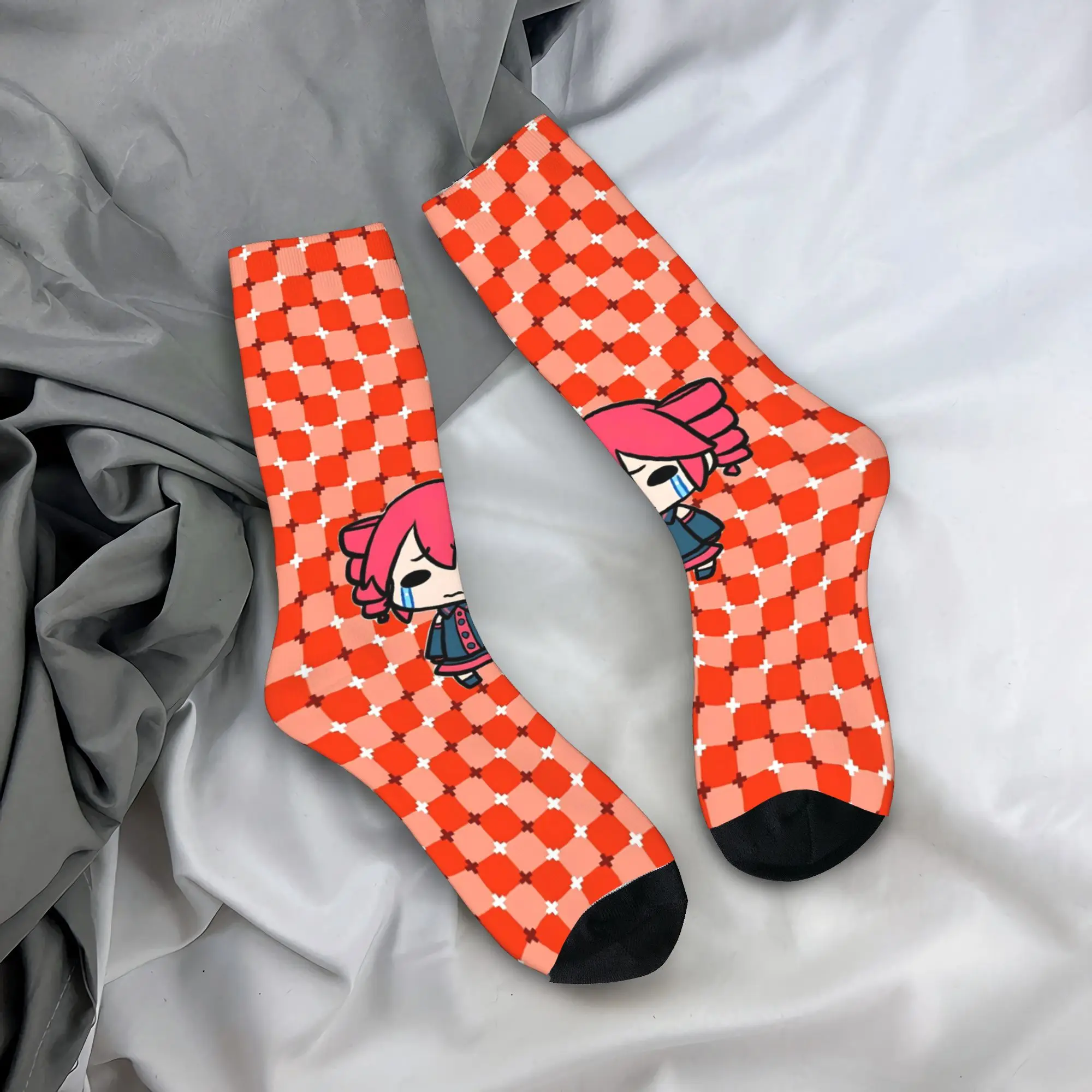 Kasane Teto Mini Chibi Manga Socks  Kawaii Stockings Adults Men High Quality Outdoor Sports Socks Autumn Graphic Non Slip Socks