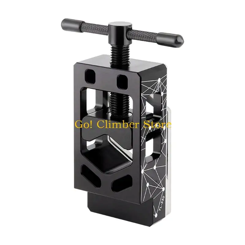 Q84C Bike Tube Cutting Tool for Fork Steerer and Seatpost Work, Open-Frame Aluminum Guide with Hand Screw Control for Repair Use