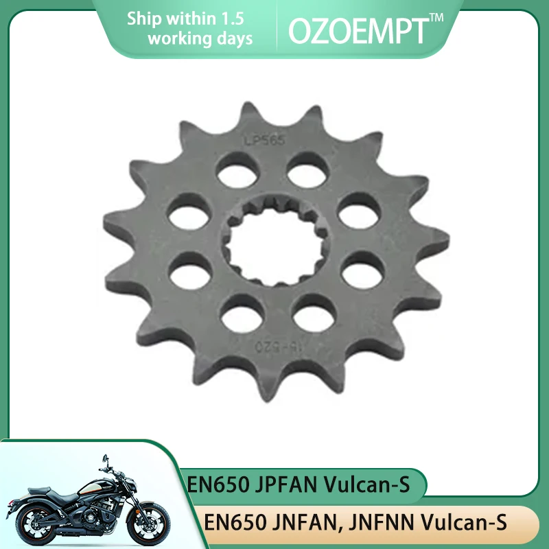 

OZOEMPT 520-15T Motorcycle Front Sprocket Apply to EN650 AFF,AGF,CHF,CJF,CKFA Vulcan-S EN650 JNFAN, JNFNN Vulcan-S