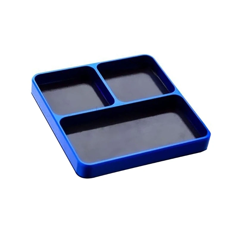 Vassoio portautensili portatile in lega di alluminio per supporto sicuro per parti in miniatura per manutenzione auto