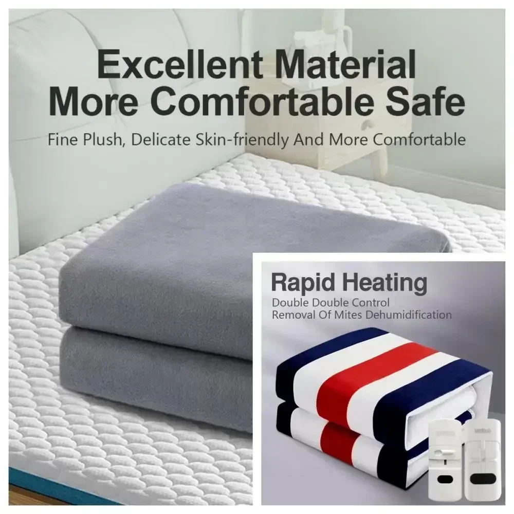 Electric blanket 70/120/150cm single/double electric heating pad 220V home warmth suitable for room automatic heating blanket