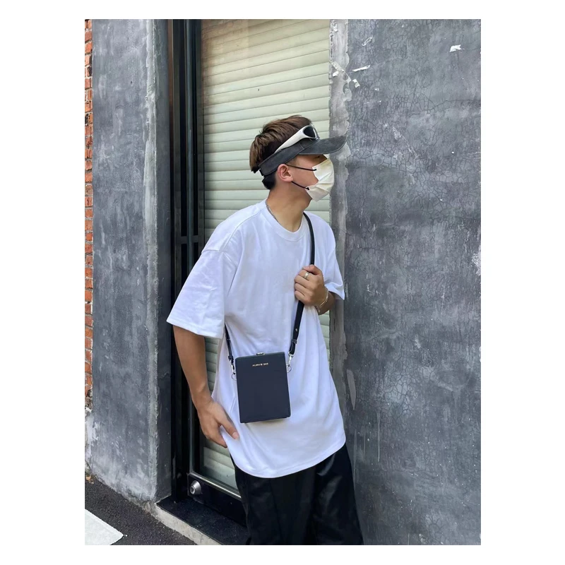 Designer Luxury Small Square Shoulder Bag Casual Suitcase Shape Crossbody Bag for Man Pu Leather Messenger Bag Purses Satchels