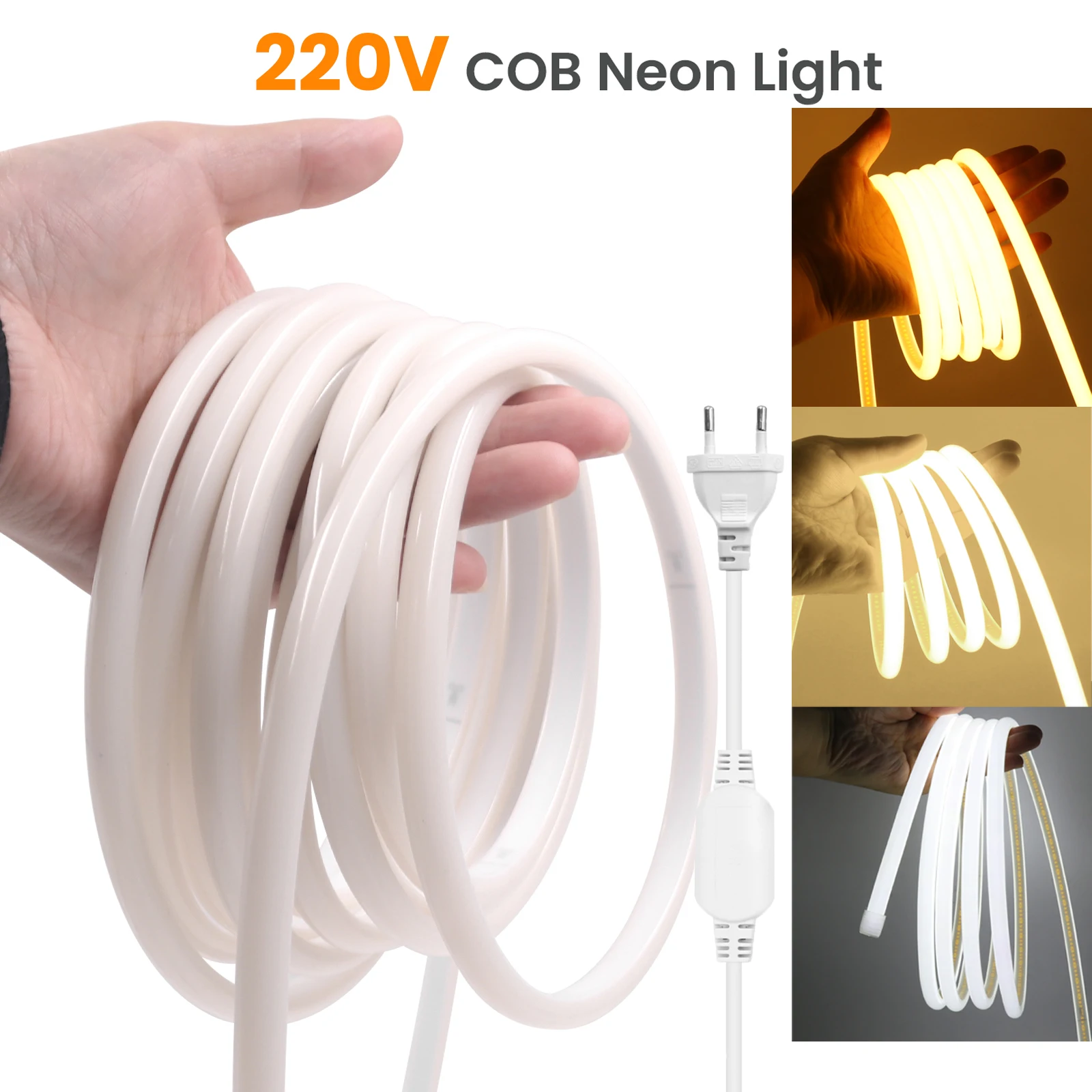 220v-288leds-m-ミルクホワイトシリコンcob-ledストリップライト-270度発光-ip67-ソフトネオンロープライト-キッチンルームガーデン照明
