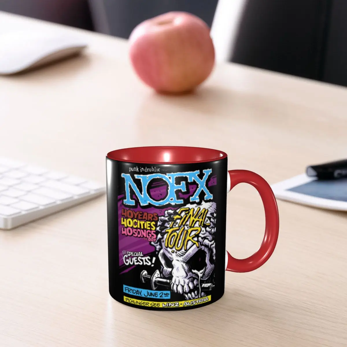 Nofx Final Tour 2023 Punk Rock Legacy Mug Funny Ceramic Coffee Cups Tea Mugs Milk Cup Drinkware Gifts for Friends