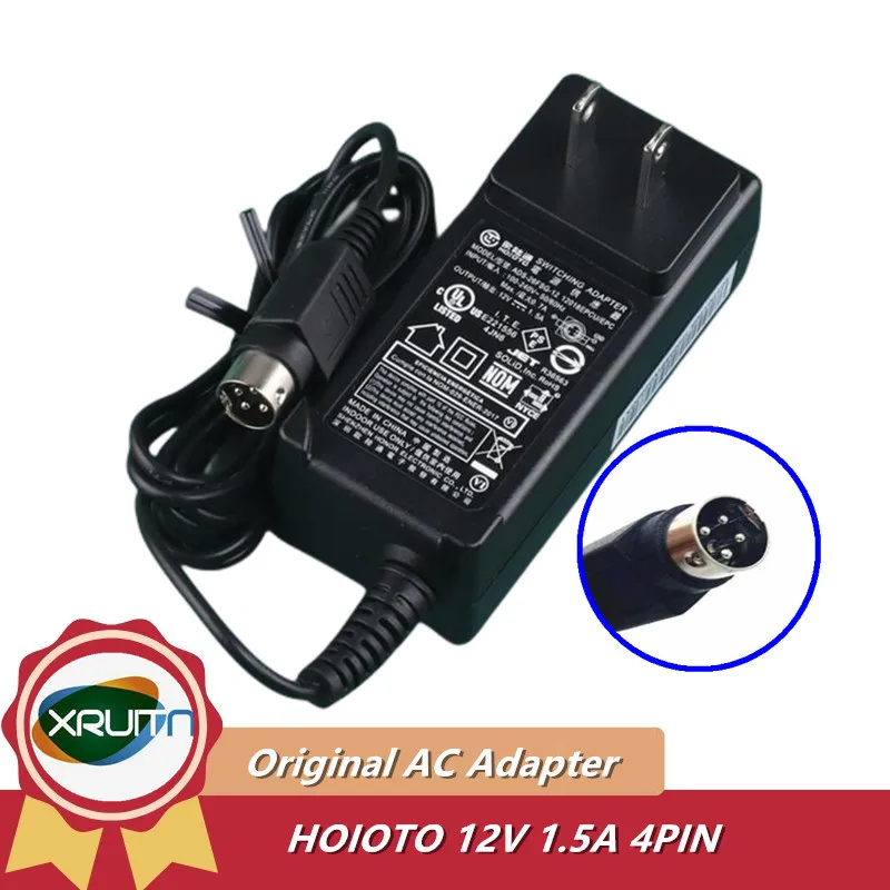 Genuine 12V 1.5A 18W 4PIN ADS-26FSG-12 ADS-25FSG-12 12018GPG Power Supply AC Adapter For Hikvision Dahua Video Recorder Charger