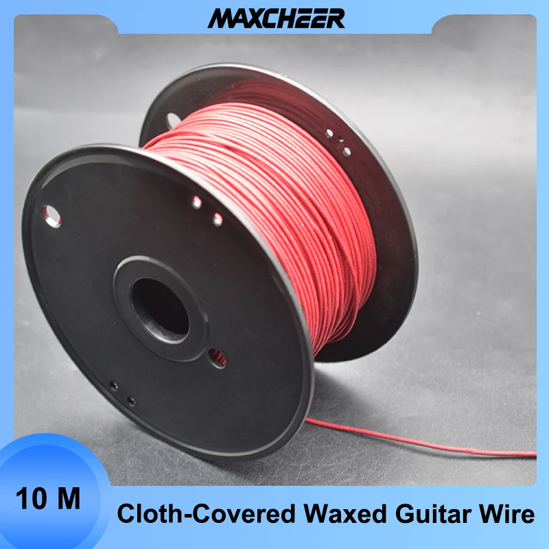 

10 Meter Waxed Covered Pre-tinned 7-strand Pushback Vintage-style Guitar Wire Guitar Parts Instrument Cable