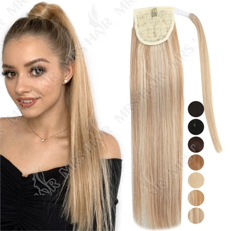 MRSHAIR хвостик человеческие волосы