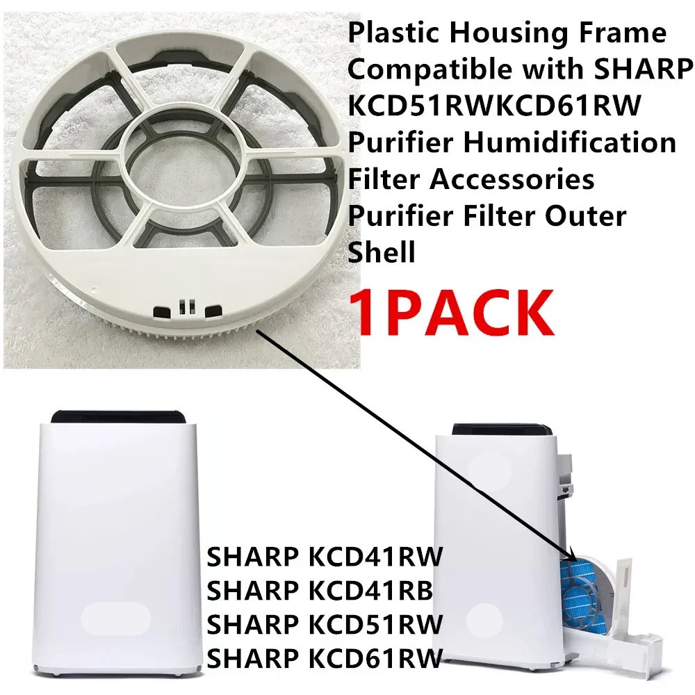 1 Packung Kunststoff gehäuse rahmen kompatibel mit scharfem kcd51rw kcd61rw Luft reiniger Befeuchtung filter Zubehör Reiniger filter