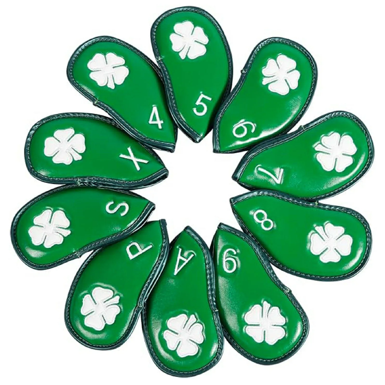 

New Golf Iron Head Covers Portable Standard Club Number Protector Wedge Irons Headcovers Set Green for Golfers Men Travel Gift