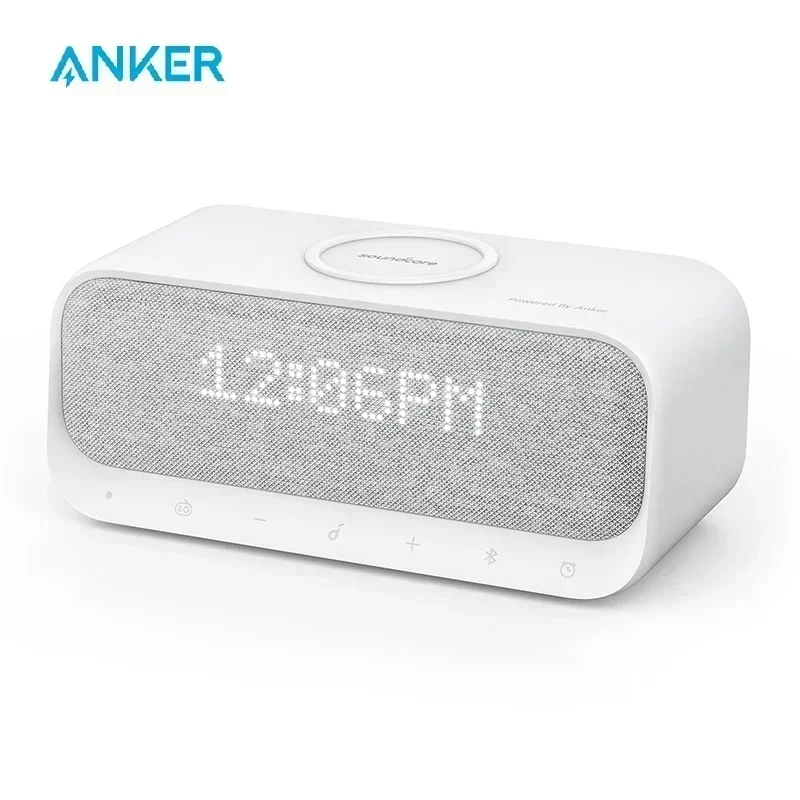 Динамики Soundcore Wakey с питанием от Anker с будильником, стереозвуком, FM-радио, белым шумом