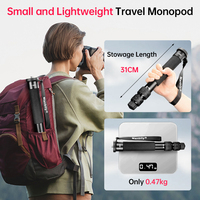 Manbily Aluminum Monopod Handheld Compact Portable Retractable Camera Monopod 7-Section for Max. Load Capacity 5kg/11.02lbs