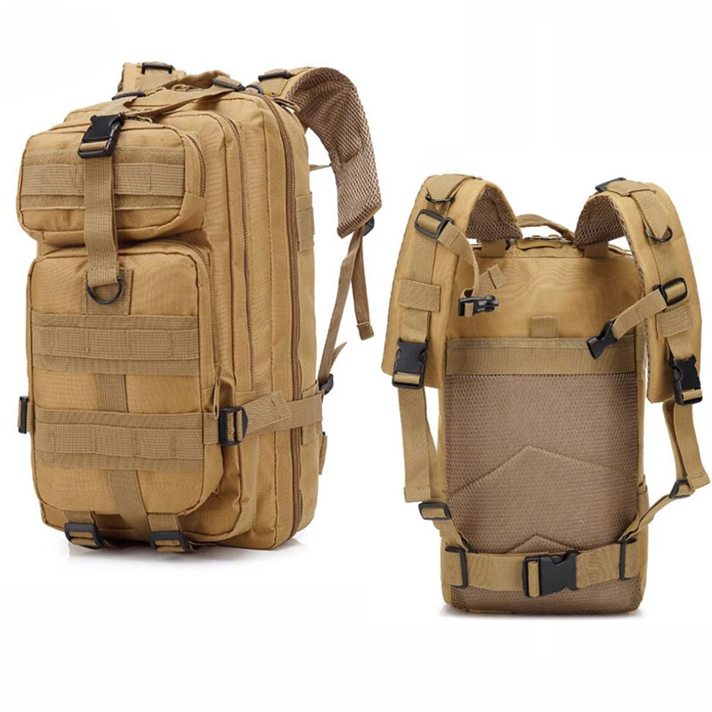 Zaino da trekking da campeggio mimetico tattico militare di grande capacità Borsa Molle Borsa da caccia Zaino da attrezzatura 30L