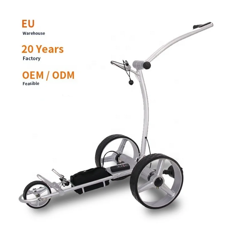 Professional Foldable 3 Wheel Electric Golf Trolley Push Cart