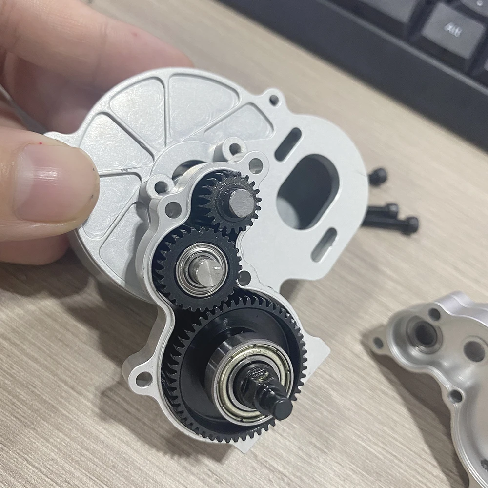 CNC Metal Transmission Cutoff Gearbox with Gear for Axial SCX10 AX10 Wraith 1/10 RC Crawler Car Truck New Upgrade Parts