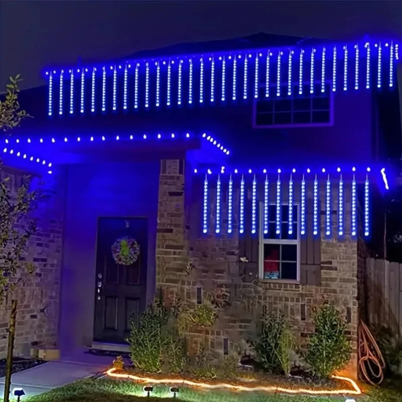 8 Tubes Meteor Shower Rain Lights USB Powere Waterproof 30cm LED String Lights Decor Lights Garden Tree Wedding Party Decoration