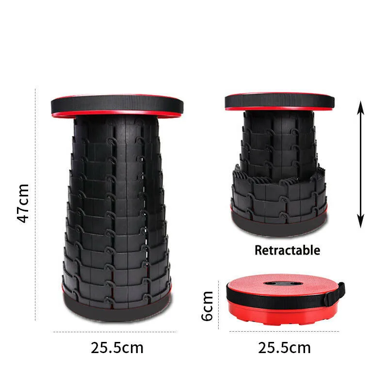K-star Outdoor Furniture Retractable Stool Chairs Portable Stool Lounge Folding Chair Camping Stool Convenient Fishing Chair Hot