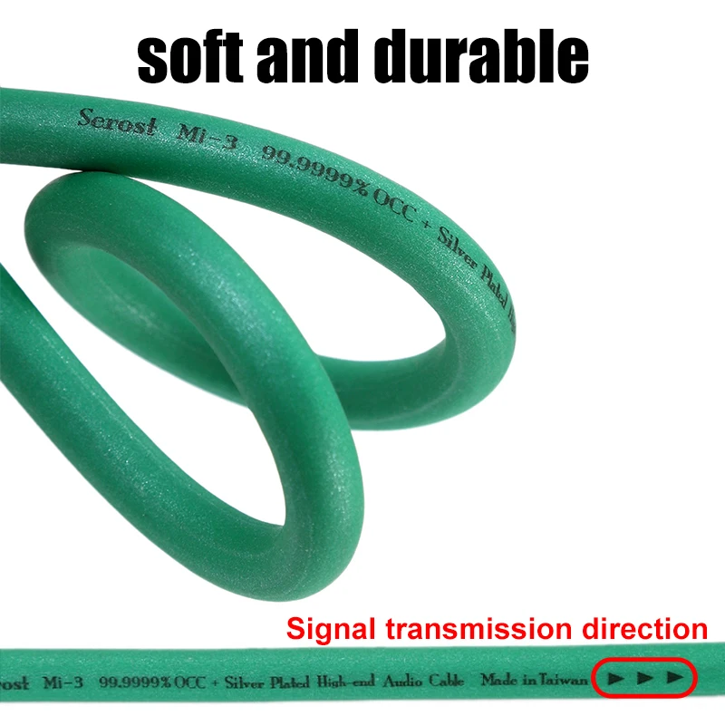 Serost Kabel Mi-1 99.9999% Ofc + Ofc Verzilverde Audiokabel Zuurstofvrije Koperen Rca Signaalkabel Xlr Gebalanceerde Kabel