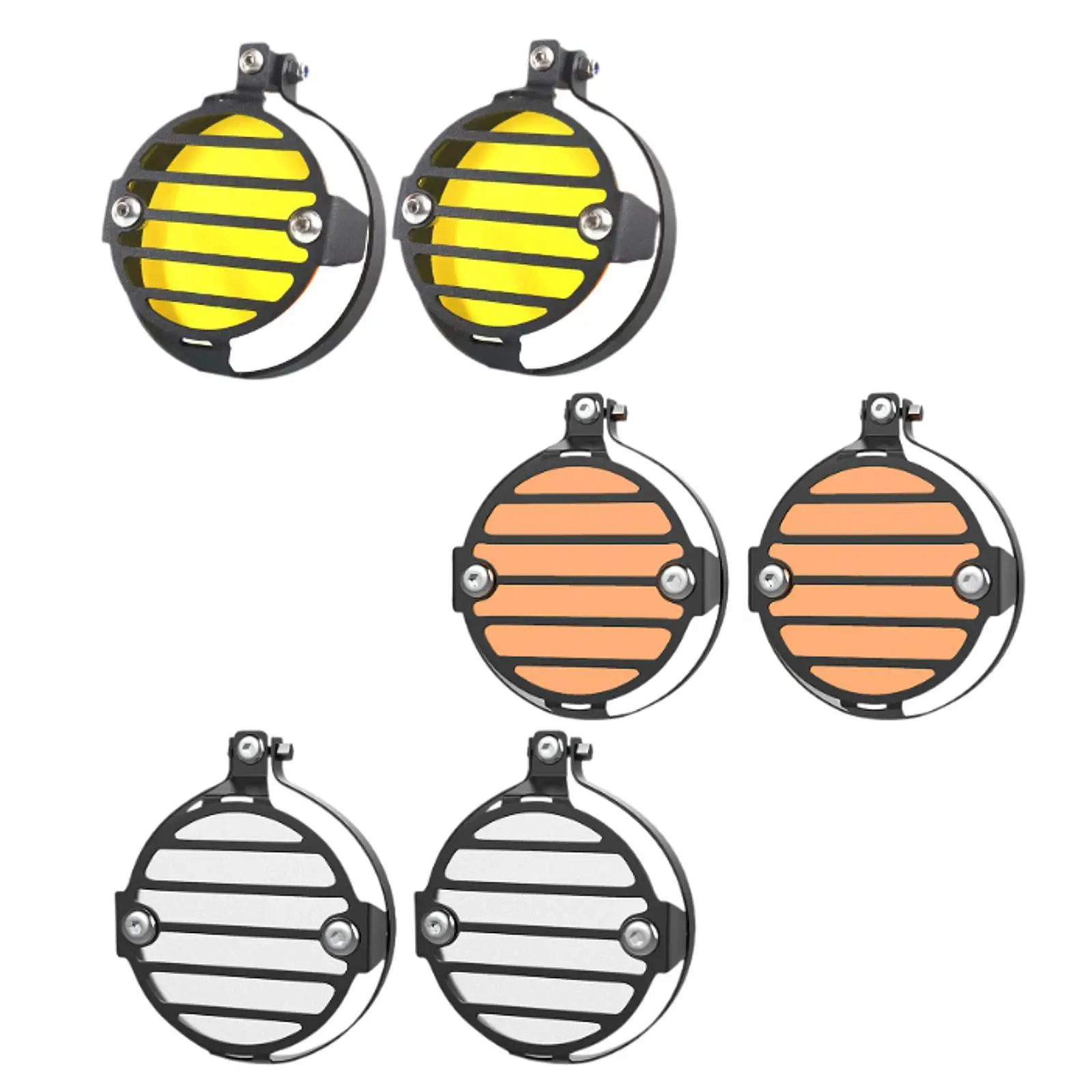 

Защитные ограждения для противотуманных фар мотоцикла, чехлы для противотуманных фар, хорошая защита лампы, простая установка, крышка противотуманных фар