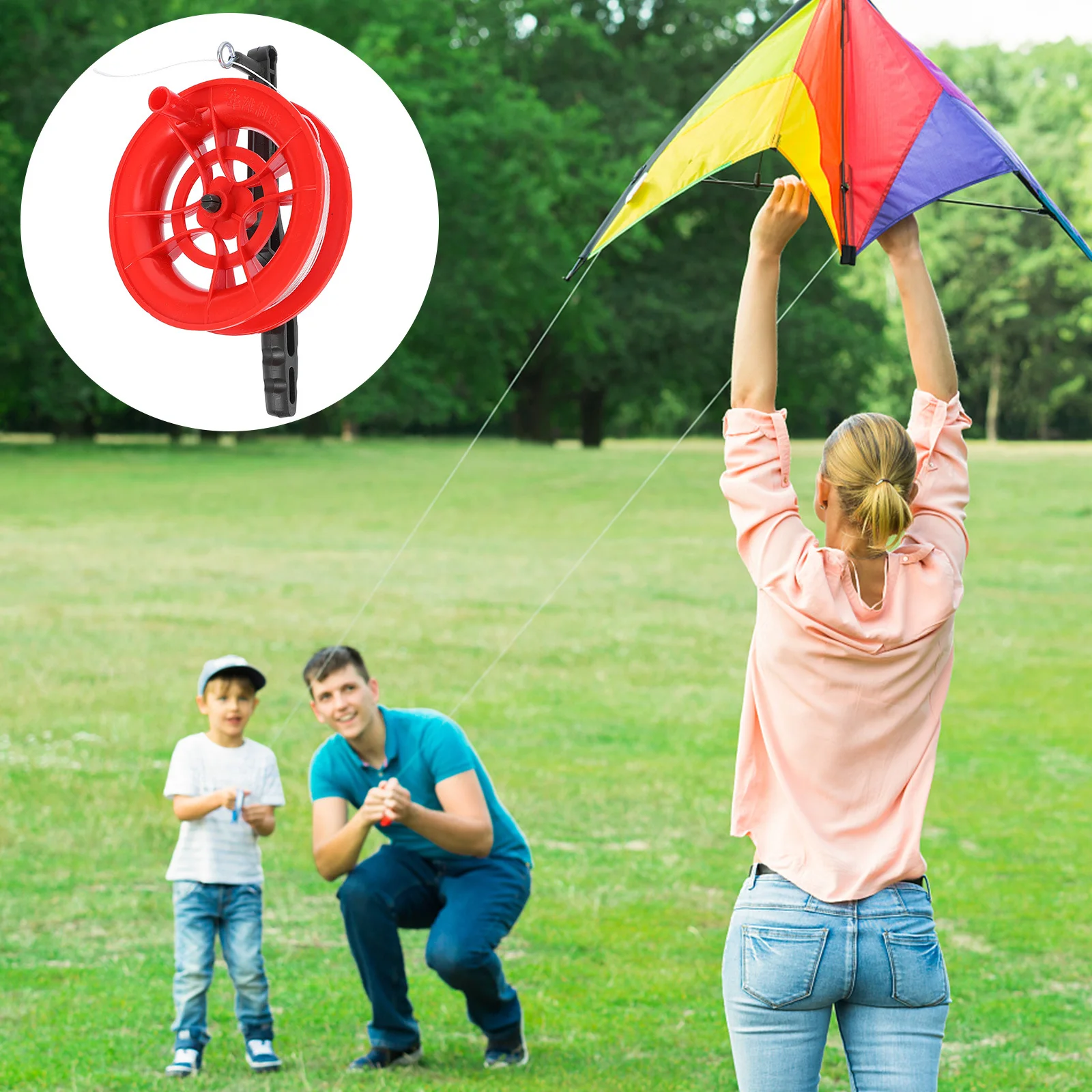 Bobinadora de línea de cometa, ligera, fácil de llevar, perfecta para principiantes, profesionales, herramienta para deportes al aire libre, accesorios para cometas, 2 uds.