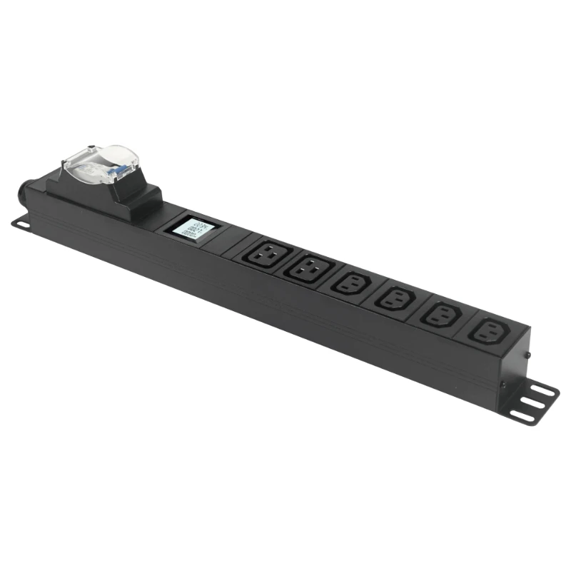 Heavy Duty 6/8/12 ports PDU 19inch 30A 240V L6-30P C19 C13 Meter