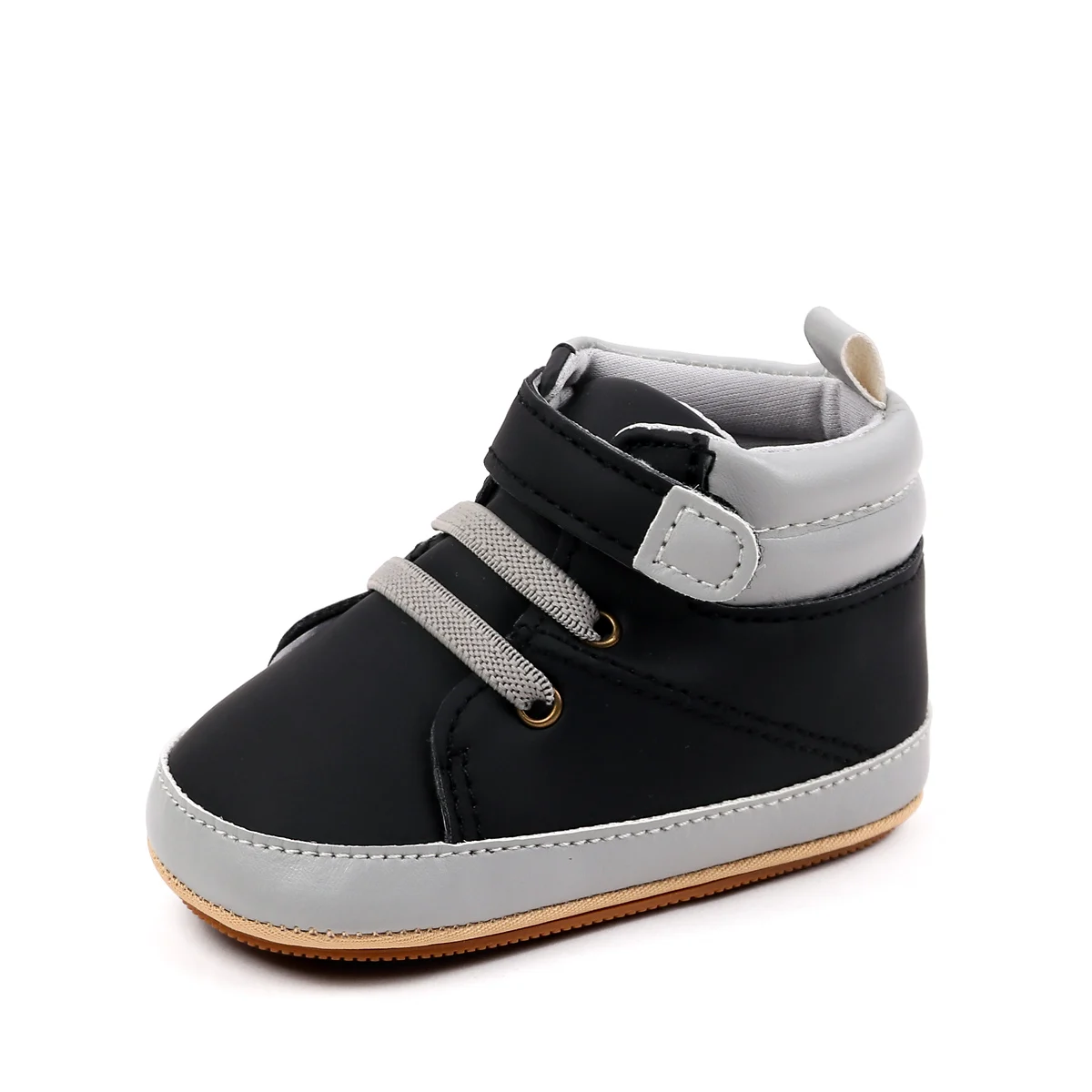 

Baby Boy's First Walking Toddler Shoes For 0-18 Months Indoor Outdoor Baby Sneaker Fashion Design High Quality PU Leather