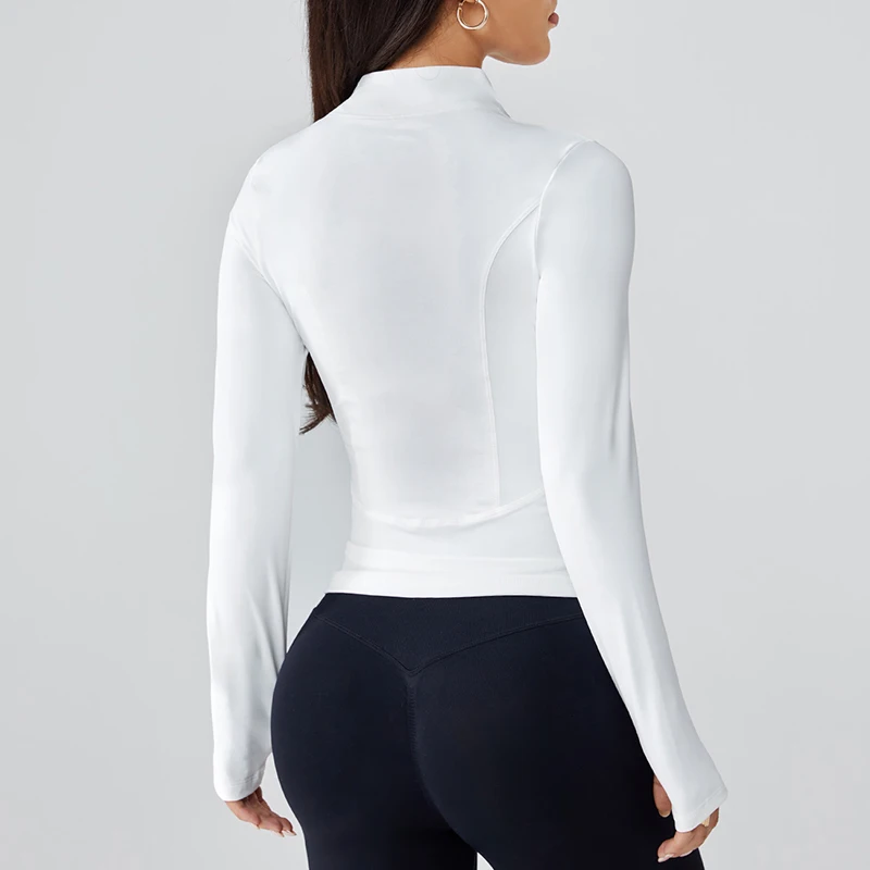 Women's summer slimming sports jacket thin outdoor running quick-drying sun-protective clothing yoga training and fitness top image 6