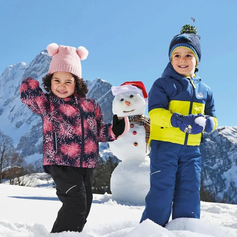 2025 Children Ski Jackets New Mountain Hooded  Baby Girl Snow Coat Sports WarmOutdoor Kids Snowboard Outerwear Windproof Clothes