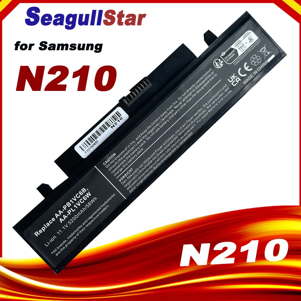 Batería AA-PB1VC6B para Samsung X318 X320 X418 X420 X520 N210 N220 AA-PB1VC6B AA-PB1VC6W NP-N210 NT-N210 AA-PL1VC6W