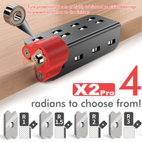 Manual Edge Trimming Knife,High Carbon Steel Planer Blade with 45°/90° Angle Guide for Wood Deburring & Chamfering,Hand Tool Kit