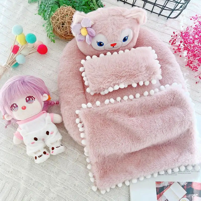 

20cm Doll Cute Bedding Bedclothes for Idol Doll EXO Kpop Skz Cotton Stuffed Toys Accessories Kids Gift Free Shipping Items