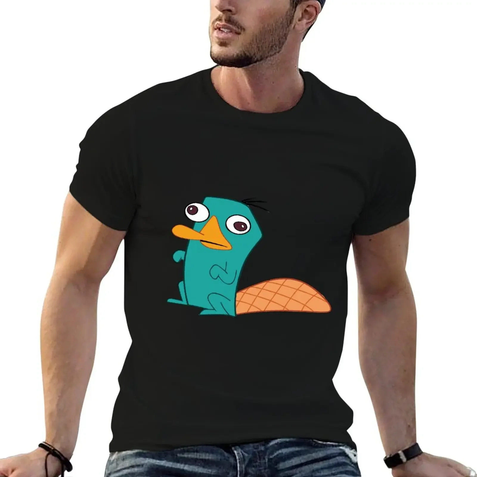 Perry The Platypus T-Shirt hippie clothes aesthetic clothes mens t shirts casual stylish