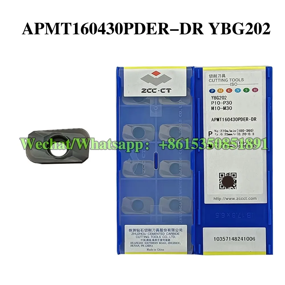 

ZCC CT APMT160430PDER-DR YBG202 Лезвия с ЧПУ в форме лодки