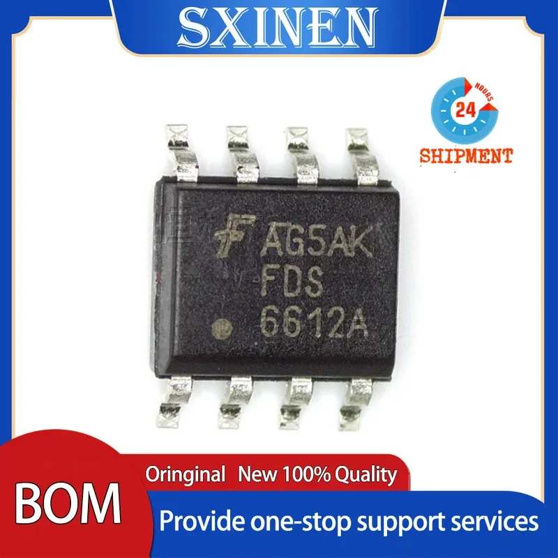 10PCS FDS6612A 6612 SOP-8 N-channel 30V 8.4A MOS FET