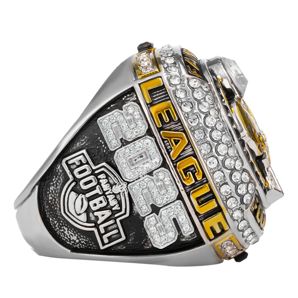 Anillo de Campeonato de Fútbol Fantasía FFL 2025 - Anillo de Premio para Ganadores Deportivos, Recuerdo para Fanáticos, Regalo