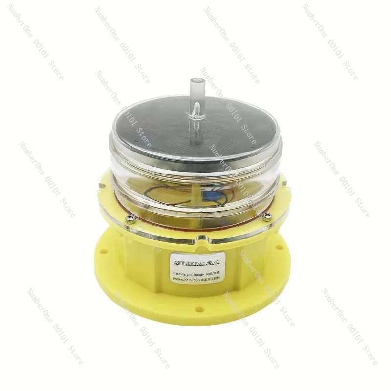 Solar powered navigation lights, buoys, ship navigation lights, flashing anti-collision red signals, yellow navigation lights